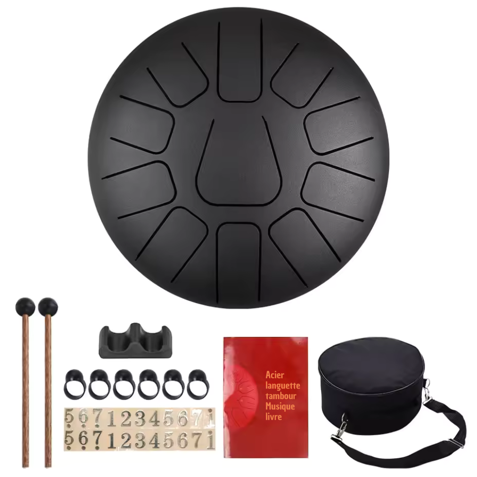 Tongue Drum 10 pouces 11 Notes - PACK STANDARD