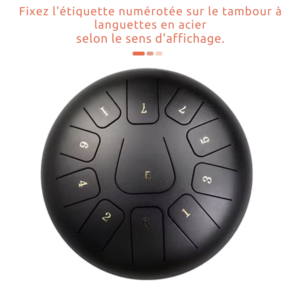 Tongue Drum 10 pouces 11 Notes - PACK STANDARD