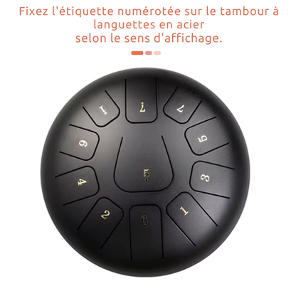 Tongue Drum 10 pouces 11 Notes - PACK STANDARD