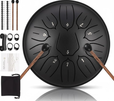 Tongue Drum 10 pouces 11 Notes - PACK STANDARD