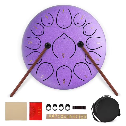 Tongue Drum 12 pouces 13 notes – PACK COMPLET