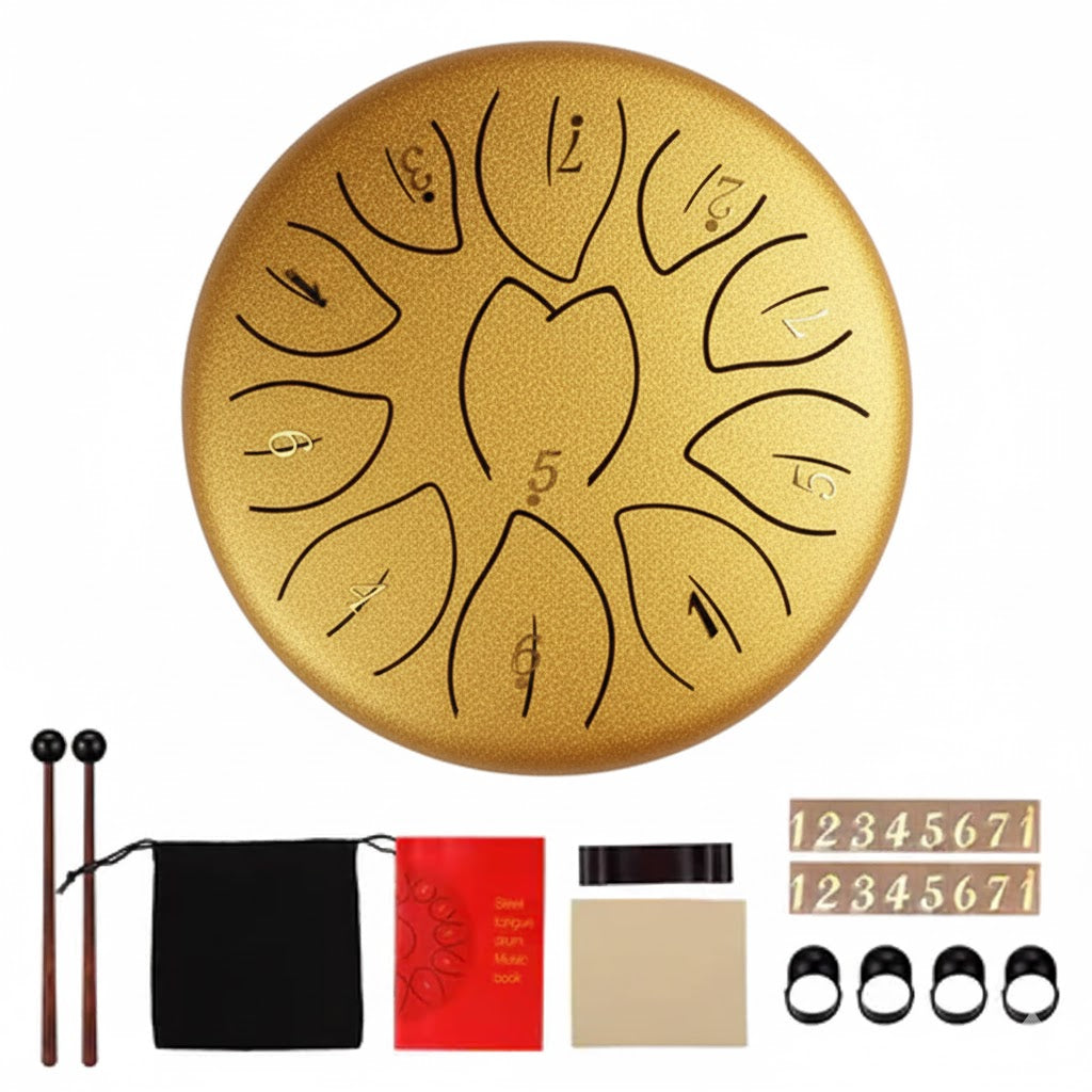 Tongue Drum 6 pouces 11 notes - PACK DECOUVERTE